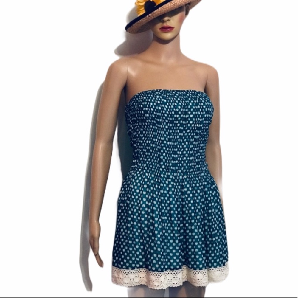 Lyndia procanik blue-green mini dress size 10